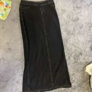 Hard tail Black Denim Women's Skirt